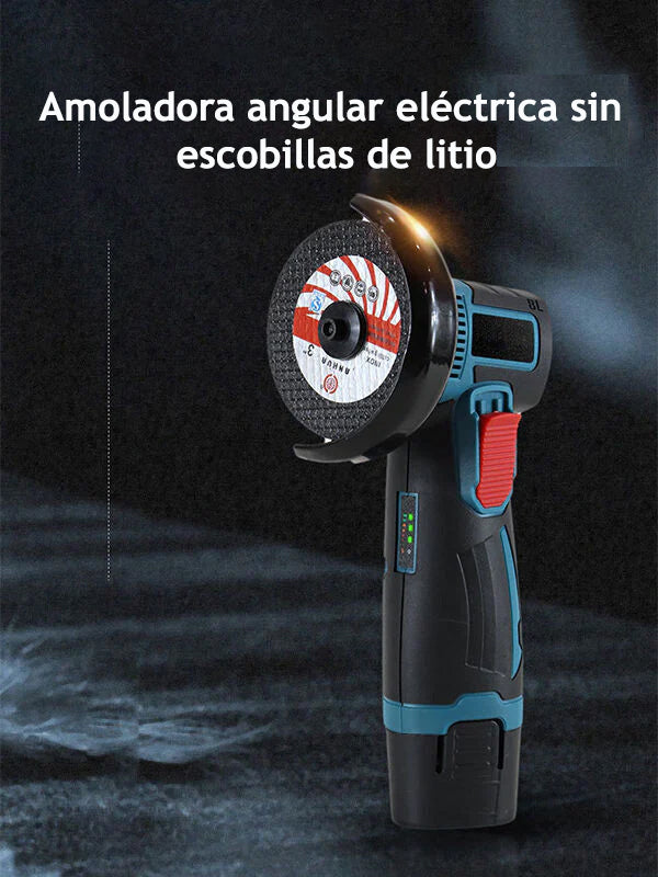 Amoladora Inalámbrica + Batería 12V Recargable y Lleva 4 Regalos🎁