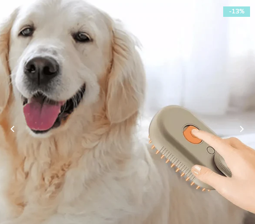 Limpieza Suave PetSpa Cepillo de vapor para mascotas