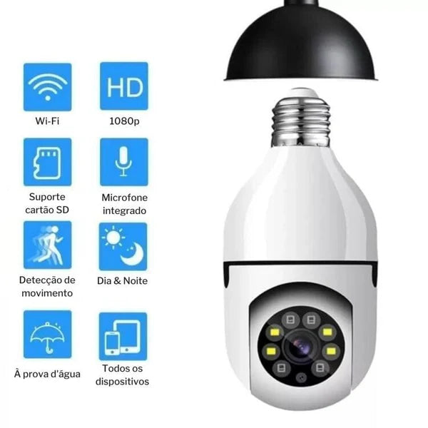 Cámara de Seguridad Full HD Wi-Fi Inteligente 360 + Envío Gratis HOGAR, Tecnologia Aparatto 